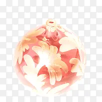 橙色印花圣诞彩球-空若网 橙色印花圣诞彩球-空若网