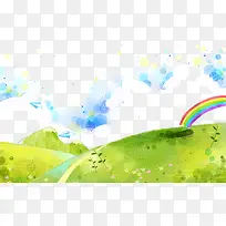 卡通插画背景素材-空若网 卡通插画背景素材-空若网