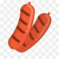卡通烤肠食物设计-空若网 卡通烤肠食物设计-空若网