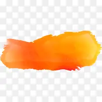 矢量手绘橙色墨迹-空若网 矢量手绘橙色墨迹-空若网