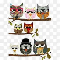 戴眼镜的猫头鹰-空若网 戴眼镜的猫头鹰-空若网