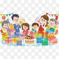 全家庆祝生日-空若网 全家庆祝生日-空若网