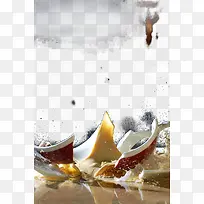 摔碎的杯子特写-空若网 摔碎的杯子特写-空若网