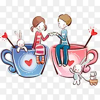 卡通情侣-空若网 卡通情侣-空若网