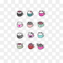 卡通手绘杯子里的小可爱-空若网 卡通手绘杯子里的小可爱-空若网