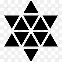 多角星六点图标-空若网 多角星六点图标-空若网