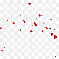红色满天爱心底纹-空若网 红色满天爱心底纹-空若网