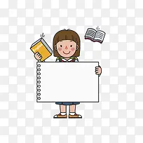 拿便利贴的学生-空若网 拿便利贴的学生-空若网