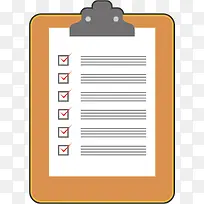 记录表矢量卡通风格-空若网 记录表矢量卡通风格-空若网