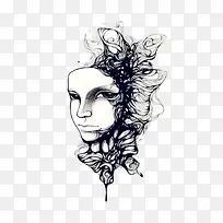 黑白图案蝴蝶插画-空若网 黑白图案蝴蝶插画-空若网