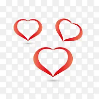 镂空心形图标-空若网 镂空心形图标-空若网