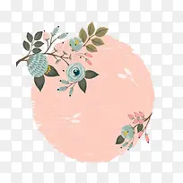 手绘清新春季树枝图标-空若网 手绘清新春季树枝图标-空若网