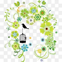 春季促销花纹海报素材-空若网 春季促销花纹海报素材-空若网