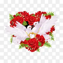 矢量爱心玫瑰花-空若网 矢量爱心玫瑰花-空若网