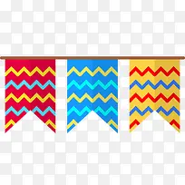 卡通彩旗PNG下载-空若网 卡通彩旗PNG下载-空若网