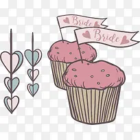 新婚粉色杯子蛋糕-空若网 新婚粉色杯子蛋糕-空若网