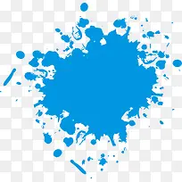 蓝色矢量喷粉-空若网 蓝色矢量喷粉-空若网