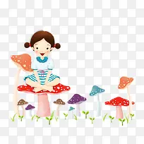 女孩插画-空若网 女孩插画-空若网