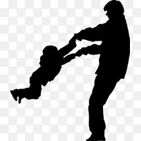 高清摄影黑色手绘场景父子-空若网 高清摄影黑色手绘场景父子-空若网