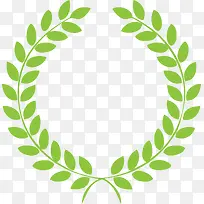 绿色清新春季草环-空若网 绿色清新春季草环-空若网