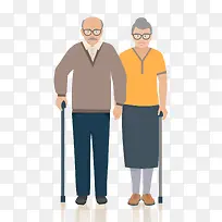 重阳节手绘卡通老人-空若网 重阳节手绘卡通老人-空若网