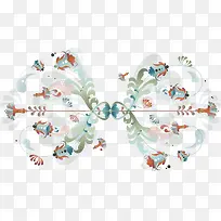 矢量手绘创意花朵-空若网 矢量手绘创意花朵-空若网