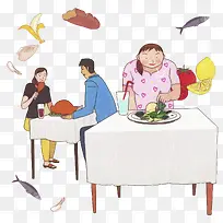 吃沙拉叹气女孩-空若网 吃沙拉叹气女孩-空若网