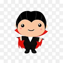 卡通万圣节可爱吸血鬼-空若网 卡通万圣节可爱吸血鬼-空若网