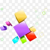 彩色立体格子-空若网 彩色立体格子-空若网
