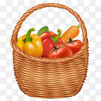 手绘一篮子蔬菜-空若网 手绘一篮子蔬菜-空若网