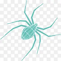 卡通绿色蜘蛛矢量png-空若网 卡通绿色蜘蛛矢量png-空若网