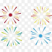彩色烟花节日海报-空若网 彩色烟花节日海报-空若网