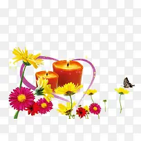 蜡烛鲜花-空若网 蜡烛鲜花-空若网