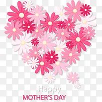 母亲节快乐花朵爱心-空若网 母亲节快乐花朵爱心-空若网