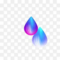 彩色手绘立体水滴-空若网 彩色手绘立体水滴-空若网