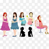 插画孕妇-空若网 插画孕妇-空若网