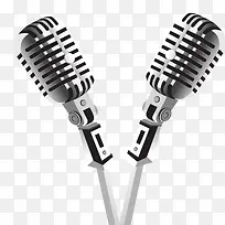 手绘麦克风矢量图-空若网 手绘麦克风矢量图-空若网