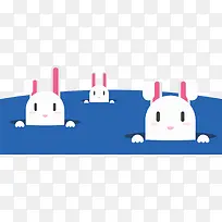 卡通手绘中秋节可爱玉兔-空若网 卡通手绘中秋节可爱玉兔-空若网