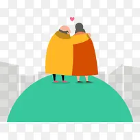 简约扁平化恩爱夫妻-空若网 简约扁平化恩爱夫妻-空若网