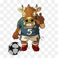 斗牛插画足球员-空若网 斗牛插画足球员-空若网
