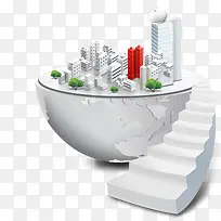 创意通往半球的楼梯-空若网 创意通往半球的楼梯-空若网