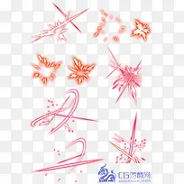 粉色橙色烟花特效-空若网 粉色橙色烟花特效-空若网