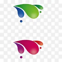 矢量多彩水滴图案-空若网 矢量多彩水滴图案-空若网