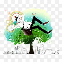 �������ڲݵ���廭-������