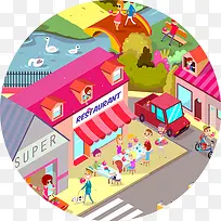 扁平化超市-空若网 扁平化超市-空若网