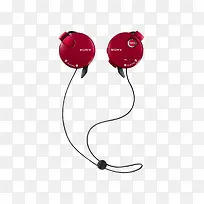 红色耳机素材-空若网 红色耳机素材-空若网