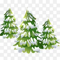 卡通手绘雪松-空若网 卡通手绘雪松-空若网