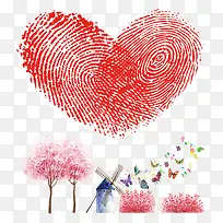 手印爱心-空若网 手印爱心-空若网