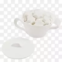 咖啡杯餐具蔗糖薄荷-空若网 咖啡杯餐具蔗糖薄荷-空若网