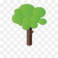 卡通儿童画树的矢量素材-空若网 卡通儿童画树的矢量素材-空若网